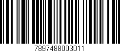Código de barras (EAN, GTIN, SKU, ISBN): '7897488003011'