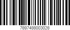 Código de barras (EAN, GTIN, SKU, ISBN): '7897488003028'