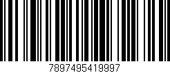 Código de barras (EAN, GTIN, SKU, ISBN): '7897495419997'
