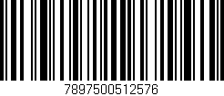 Código de barras (EAN, GTIN, SKU, ISBN): '7897500512576'