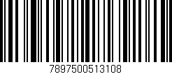 Código de barras (EAN, GTIN, SKU, ISBN): '7897500513108'