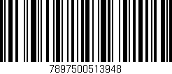 Código de barras (EAN, GTIN, SKU, ISBN): '7897500513948'