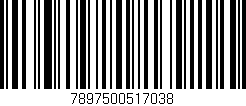Código de barras (EAN, GTIN, SKU, ISBN): '7897500517038'