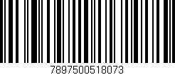 Código de barras (EAN, GTIN, SKU, ISBN): '7897500518073'