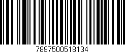 Código de barras (EAN, GTIN, SKU, ISBN): '7897500518134'