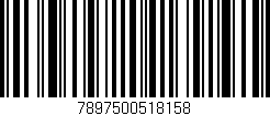 Código de barras (EAN, GTIN, SKU, ISBN): '7897500518158'
