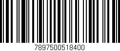 Código de barras (EAN, GTIN, SKU, ISBN): '7897500518400'