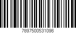 Código de barras (EAN, GTIN, SKU, ISBN): '7897500531096'