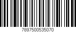 Código de barras (EAN, GTIN, SKU, ISBN): '7897500535070'