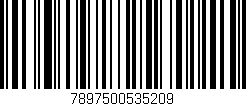 Código de barras (EAN, GTIN, SKU, ISBN): '7897500535209'