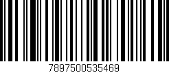 Código de barras (EAN, GTIN, SKU, ISBN): '7897500535469'