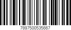 Código de barras (EAN, GTIN, SKU, ISBN): '7897500535667'