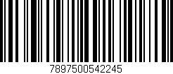 Código de barras (EAN, GTIN, SKU, ISBN): '7897500542245'