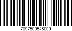 Código de barras (EAN, GTIN, SKU, ISBN): '7897500545000'