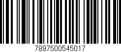 Código de barras (EAN, GTIN, SKU, ISBN): '7897500545017'