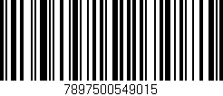 Código de barras (EAN, GTIN, SKU, ISBN): '7897500549015'