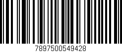 Código de barras (EAN, GTIN, SKU, ISBN): '7897500549428'