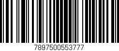 Código de barras (EAN, GTIN, SKU, ISBN): '7897500553777'