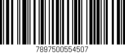 Código de barras (EAN, GTIN, SKU, ISBN): '7897500554507'