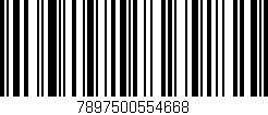 Código de barras (EAN, GTIN, SKU, ISBN): '7897500554668'