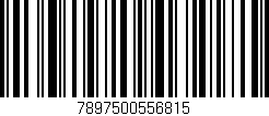 Código de barras (EAN, GTIN, SKU, ISBN): '7897500556815'