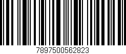 Código de barras (EAN, GTIN, SKU, ISBN): '7897500562823'