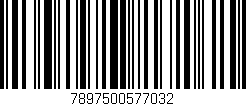 Código de barras (EAN, GTIN, SKU, ISBN): '7897500577032'
