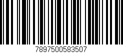 Código de barras (EAN, GTIN, SKU, ISBN): '7897500583507'