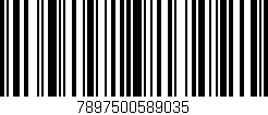 Código de barras (EAN, GTIN, SKU, ISBN): '7897500589035'