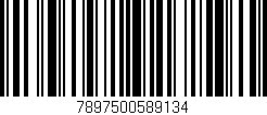 Código de barras (EAN, GTIN, SKU, ISBN): '7897500589134'