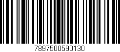 Código de barras (EAN, GTIN, SKU, ISBN): '7897500590130'