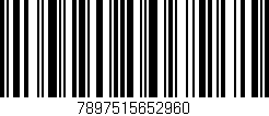 Código de barras (EAN, GTIN, SKU, ISBN): '7897515652960'