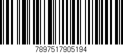 Código de barras (EAN, GTIN, SKU, ISBN): '7897517905194'