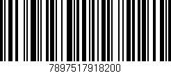 Código de barras (EAN, GTIN, SKU, ISBN): '7897517918200'