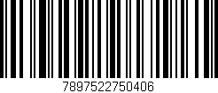 Código de barras (EAN, GTIN, SKU, ISBN): '7897522750406'