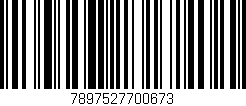 Código de barras (EAN, GTIN, SKU, ISBN): '7897527700673'