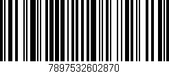 Código de barras (EAN, GTIN, SKU, ISBN): '7897532602870'