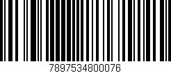 Código de barras (EAN, GTIN, SKU, ISBN): '7897534800076'