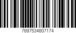 Código de barras (EAN, GTIN, SKU, ISBN): '7897534807174'