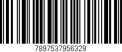 Código de barras (EAN, GTIN, SKU, ISBN): '7897537956329'