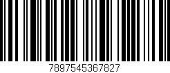 Código de barras (EAN, GTIN, SKU, ISBN): '7897545367827'