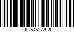 Código de barras (EAN, GTIN, SKU, ISBN): '7897545372920'
