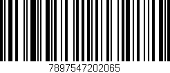 Código de barras (EAN, GTIN, SKU, ISBN): '7897547202065'