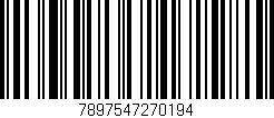 Código de barras (EAN, GTIN, SKU, ISBN): '7897547270194'