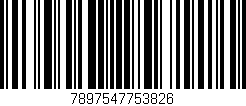 Código de barras (EAN, GTIN, SKU, ISBN): '7897547753826'