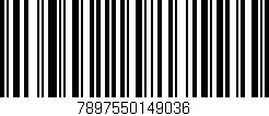 Código de barras (EAN, GTIN, SKU, ISBN): '7897550149036'