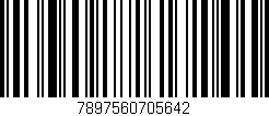 Código de barras (EAN, GTIN, SKU, ISBN): '7897560705642'