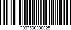 Código de barras (EAN, GTIN, SKU, ISBN): '7897568900025'