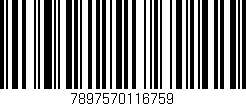 Código de barras (EAN, GTIN, SKU, ISBN): '7897570116759'