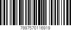 Código de barras (EAN, GTIN, SKU, ISBN): '7897570116919'